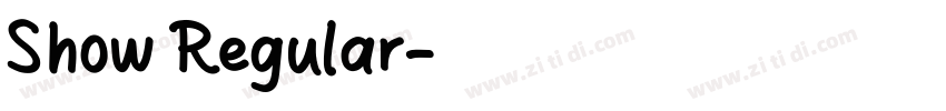 Show Regular字体转换